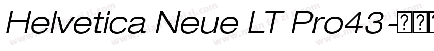 Helvetica Neue LT Pro43字体转换